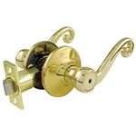 New Ultra Polished Brass Privacy/bedroom Bath Door Handle Lever Scroll Lockset. Fixed Price $15.75.