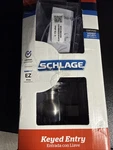 Schlage F51 619 Georgian Knob Satin Nickel Keyed Entry Door Lock. Fixed Price $12.00.