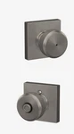 Schlage F40 Bwe 619 Col Bowery Knob Bed & Bath Lock - Satin Nickel. Fixed Price $44.99.