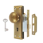 Toptotoo Lock Set For Interior Door, MORTISE(1 Pack), Antique Brass. Fixed Price $39.97.