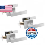 Annfuz 3 Packs Passage Door Handle Lock Without Key,square Interior Lever. Fixed Price $85.47.