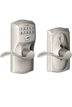 Schlage Satin Nickel Steel Electronic Keypad Entry Lock (little SCRATCHES)1. Fixed Price $55.95.