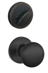Schlage Single Cylinder Keyed Entry Interior Only Stratus Knob J Series. Fixed Price $25.91.
