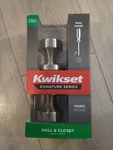 Kwikset Pismo Hall/closet Door Knob With Square Rose Satin Nickel 97200-888 New. Fixed Price $17.99.