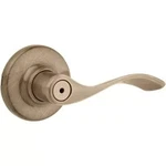 Kwikset Balboa Interior Door Handle With Lock, Privacy, Antique Brass. Fixed Price $37.43.