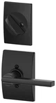 Schlage F59-LAT-CEN Latitude Single Cylinder Interior Pack Black. Fixed Price $70.74.
