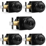 Probrico 5-PACK Black Square Privacy Door Knobs Bedroom Bathroom Handle. Fixed Price $93.66.