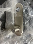 Emtek 5328US15 Annapolis Two Point Double Cylinder Entry Set - Satin Nickel. Fixed Price $265.99.