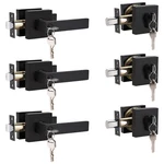 Brotima 3 Pack Keyed Entry Door Lever And Double Cylinder Deadbolt Set,. Fixed Price $103.84.