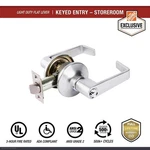 Universal Hardware Commercial Storeroom Lever, Ada, Ul 3-HOUR Fire, Satin Chrome. Fixed Price $22.99.