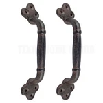 2 Large Cast Iron Door Handles Rustic Heavy Duty Garden Gate Shed Barn Pull 9 In. Fixed Price $26.05.