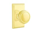 Emtek 8221NWUS3NL Privacy, Rectangular Rosette, Norwich Knob, Unlacquered Brass. Fixed Price $168.00.