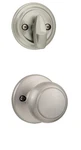 Kwikset 966CV 15 Univ Cove Knob Interior Pack Satin Nickel Single Cylinder New. Fixed Price $23.95.