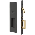 Emtek Narrow Modern Rectangular 7.25" Privacy Pocket Door Lock Flat Black 215US1. Fixed Price $174.99.
