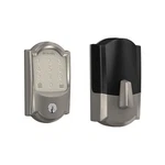 Smart Deadbolt Lock Wi Fi Touchscreen Keypad Satin Nickel Schlage BE489WB Encode. Fixed Price $439.99.