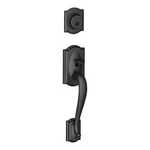 Schlage Camelot Exterior Handleset With Deadbolt, Matte Bl. Fixed Price $169.16.