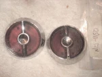 Door Panel Lok Knob & Reflector Set, Original Pair. 63-64 Corvette. Fixed Price $48.00.