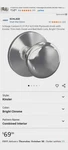 Schlage FC21-PLY-KIN Custom Plymouth Passage & Privacy Door Knob Chrome. Fixed Price $50.00.