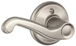 New Schlage F170VFLA619LH Satin Nickel Flair Left-hand Single Dummy Lever. Fixed Price $15.99.