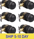 Knobwell 6 Pack Oil Rubbed Bronze Closet Door Knobs Passage Set, Hallway/cl. Fixed Price $53.20.