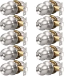 10 Pack Bedroom/bathroom Satin Nickel Door Knobs Privacy Sets Hardware Inte. Fixed Price $109.99.