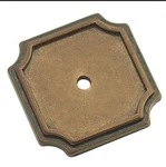 Lot Of 8 Amerock BP297-BB Burnished Brass Classics 1 3/4" Knob Square Backplate. Fixed Price $29.94.