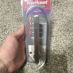 Kwikset Halifax Dummy Satin Nickel Inactive Door Lever With Microban & Hardware. Fixed Price $10.99.