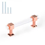 Orger 10 Pack Kitchen Cabinet Handles 3-3/4" Hole Centers, Modern Decor Rose .... Fixed Price $17.82.