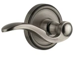 Grandeur Geobel Lh Georgetown Bellagio Lever Rosette Left - Antique Pewter GS40. Fixed Price $149.95.