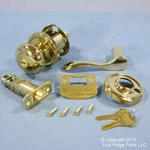 6 Right Weslock Traditonale Impresa Polished Brass Keylock Knob Bordeau Lever. Fixed Price $90.24.