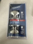 Schlage Satin Nickel Oval #F51 619 Siena Knob Keyed Entry Lock, New. Fixed Price $33.47.