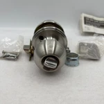 Copper Creek Ball Knob SD#0121 Door Satin Stainless Locking New Open Box. Fixed Price $12.99.
