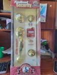 Kwikset Dakota Polished Brass Entry Door Lock Polo Handleset (96870-024). Fixed Price $75.99.
