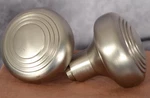 Signature Hardware Ribbed Passage Door Knob Set Solid Brass Brushed Nickel New. Fixed Price $19.95.
