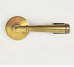 Emtek C8110MEUS7 Modern Merrimack Passage Door Lever Set Satin Brass. Fixed Price $124.00.