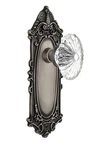 Nostalgic Warehouse Victorian Plate With Oval Fluted Crystal Glass Knob Passage. Fixed Price $108.75.