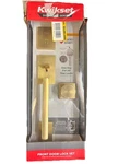New Kwikset San Clemente Handleset Pismo Satin Brass 818SCEXPSKSQT4, 98180-053. Fixed Price $99.99.
