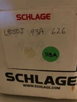 Schlage L9050J-06A-626 Dull Chrome, Keyed Office Mortise Lock. Fixed Price $175.00.