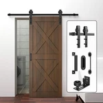 Homlxclx Sliding Barn Door Hardware Kit 6 Ft Heavy Duty Slide Track.... Fixed Price $54.87.