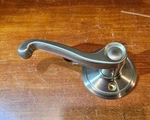 Schlage Flair FL170 FLA619 Satin Nickel Left-handed Dummy Door Lever Complete. Fixed Price $13.99.
