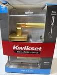 Kwikset Prava Bed/bath Door Handle Satin Brass 97301-043-READ. Fixed Price $44.95.