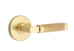 Emtek Select Privacy, L-square Stem, Knurled Lever, Satin Brass Lh. Fixed Price $226.40.