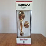 Weiser Lock Elements Series Providence York Entry Handle Set Solid Brass New. Fixed Price $129.97.
