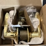 Schlage F40 605 Accent Door Lever Bed & Bath Privacy Lock Bright Brass Nob. Fixed Price $44.99.