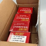 Nu-set Single Cylinder Deadbolt US10B 710-10B3-352462 Ansi Grade Brass 4PK. Fixed Price $62.95.