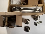 Schlage F59-PLY619 F58-PLY619 Handleset Brushed Nickel. Fixed Price $75.00.