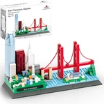 San Francisco Skyline Building Block Set (459 Pieces) Features Golden Gate Bridg. Fixed Price $49.99.