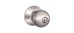 Orbit Series Keyed Entry Knob, Brass/steel, Satin Chrome. Fixed Price $73.35.