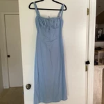 Boho Cottagecore Sim & Sam Sundress With Ruched Front Bra Straps Size. Fixed Price $25.00.