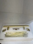 Rio Salto 12-INCH Brushed Vintage Gold Barn Door Handle Kit Heavy Duty. Fixed Price $7.00.